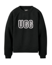 UGG 1171477 Black UGG Logo Crewneck Sweater Myselflingerie.com