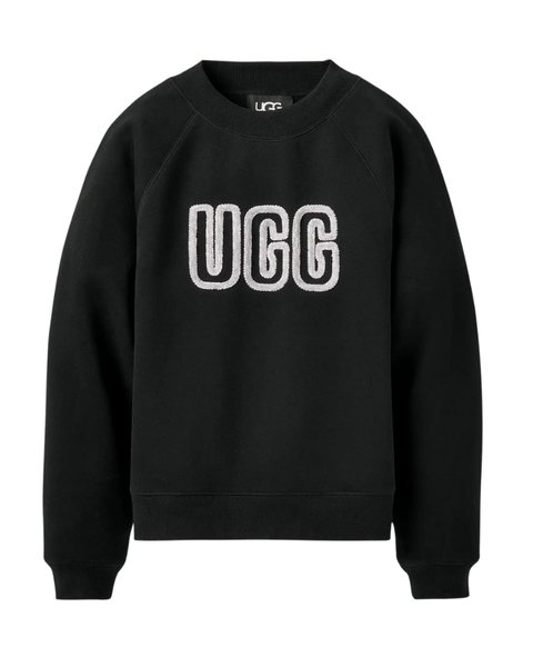 UGG 1171477 Black UGG Logo Crewneck Sweater Myselflingerie.com