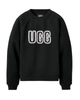 UGG 1171477 Black UGG Logo Crewneck Sweater Myselflingerie.com