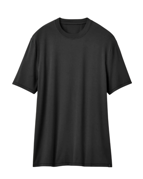 UGG Black Amarys Relaxed Short Sleeve Lounge Top Myselflingerie.com