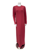 Angelice S-7413 Rosewood Logo Ribbed Modal Coverall Nursing Nightgown Myselflingerie.com