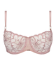 Chantelle 12M5 Authentic Pink Fleurs Demi Underwire Bra Myselflingerie.com