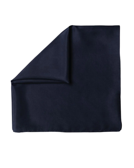 Tie Ur Knot Navy Solid Square Scarf Myselflingerie.com