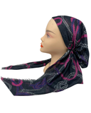 TYED Pink Chain Adjustable Pre-tied Bandanna with Velvet Grip