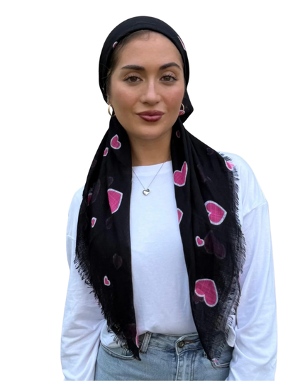 TYED Pink Full Hearts Triangle with Full Non Slip Grip Myselflingerie.com