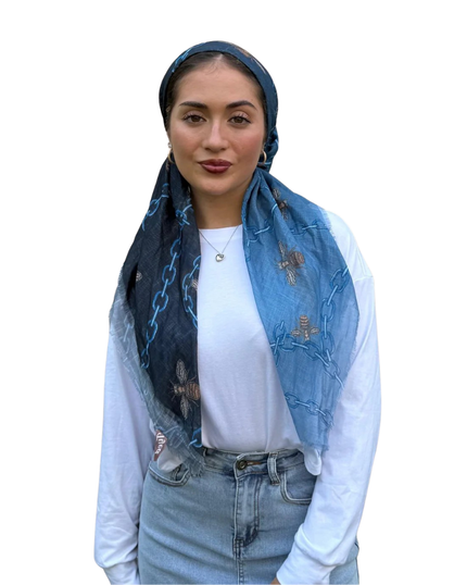 TYED Denim Ombre Chain Triangle with Full Non Slip Grip Myselflingerie.com