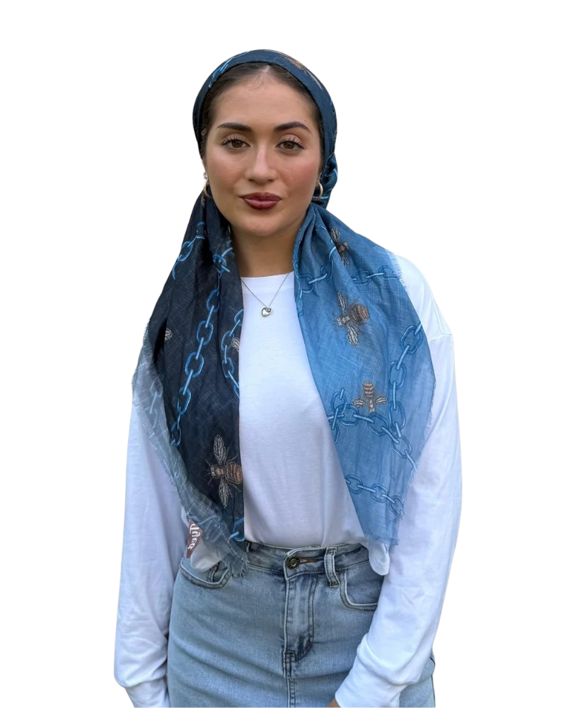 TYED Denim Ombre Chain Triangle with Full Non Slip Grip Myselflingerie.com