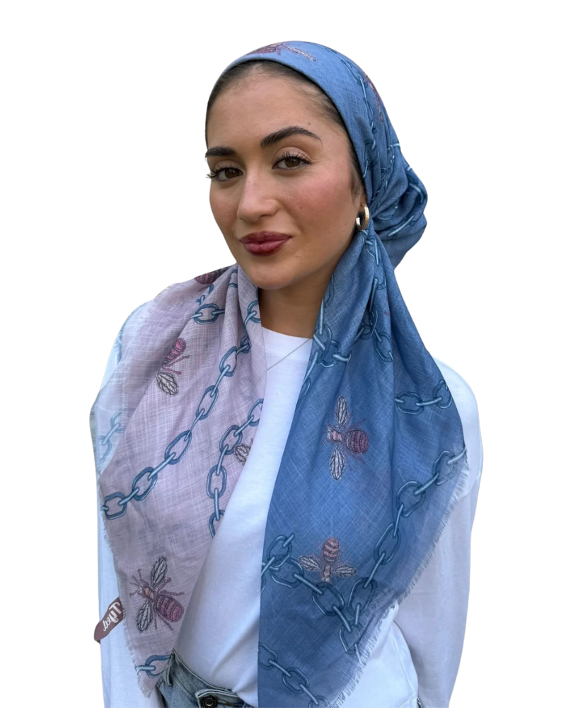 TYED Blue/Pink Multi Chain Triangle with Full Non Slip Grip Myselflingerie.com