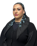 TYED Teal Spotted Square Scarf Myselflingerie.com