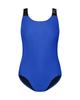 Flamingo 25FL071 Royal Blue Ribbed Logo Swimsuit Myselflingerie.com