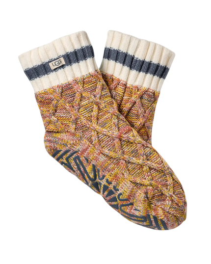UGG 1176579 Dusk/Dart Melange Deedee Fleece Lined Quarter II Socks Myselflingerie.com