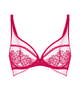 Simone Perele 1G2319 Cranberry Romance Plunge Underwire Bra Myselflingerie.com
