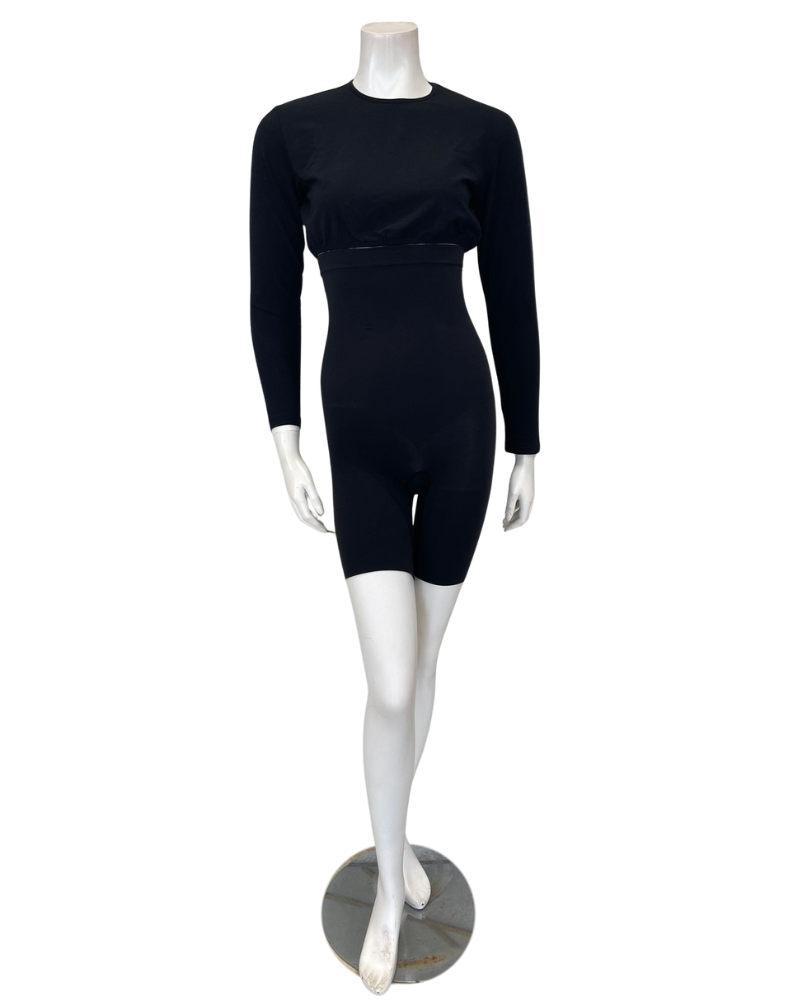 Spanx 10398R Black SPANXsculpt Seamless High Waist Mid Thigh Shaper Myselflingerie.com