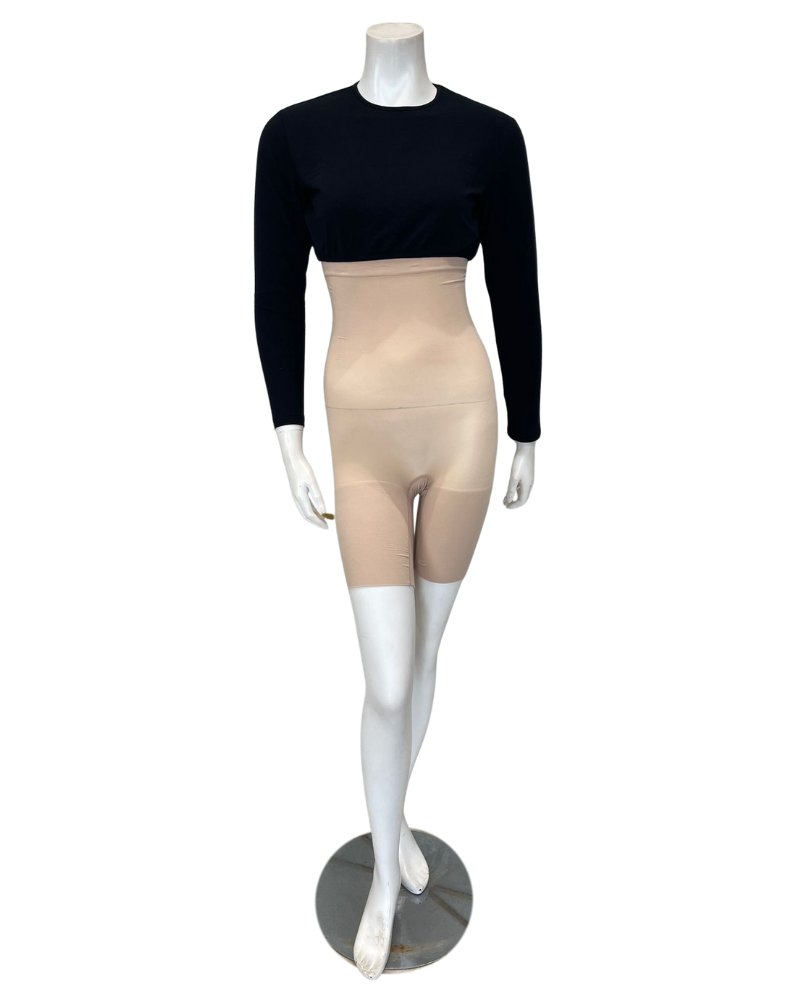 Spanx 10398R Soft Nude SPANXsculpt Seamless High Waist Mid Thigh Shaper Myselflingerie.com