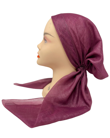 It's Younique PP-SHIM-RAS Raspberry Pink Shimmer Pre-Tied Bandanna with Velvet Grip Myselflingerie.com