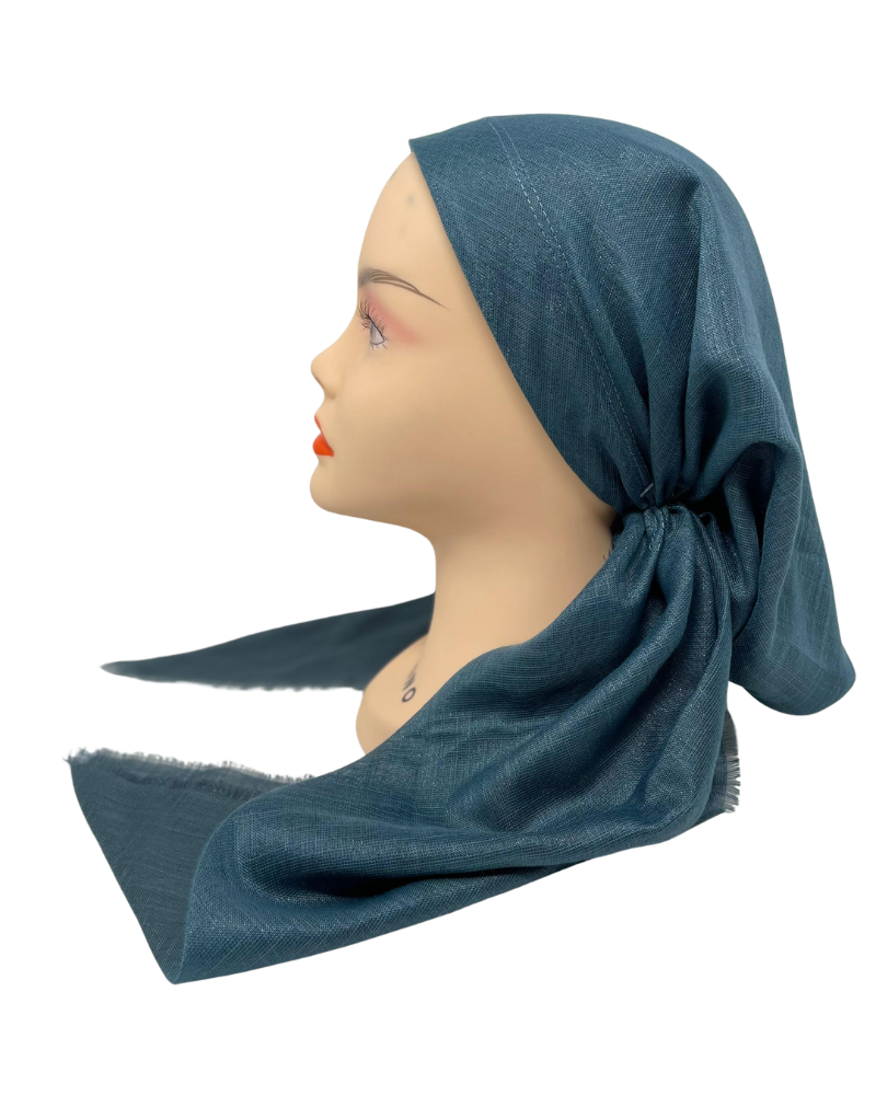 It's Younique PP-SHIM-GN Green Solid Shimmer Pre-Tied Bandanna with Velvet Grip Myselflingerie.com