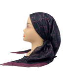 It's Younique OB-FER-PNK Pink Ferragamo Inspired Shimmer Pre-Tied Open Back Bandanna with Velvet Grip Myselflingerie.com