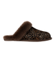UGG 1158352 Scuffette Caspian Burnt Cedar Suede Slipper with Fur Trim Myselflingerie.com