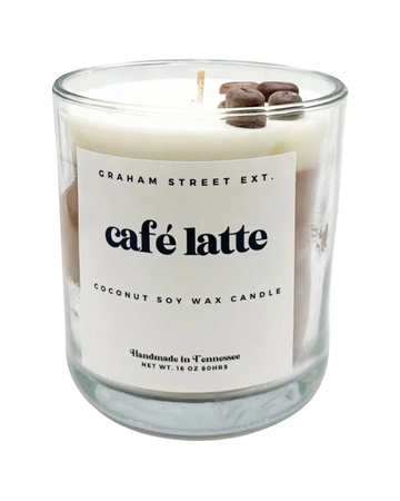 Graham Street CL Cafe' Latte Candle Myselflingerie.com