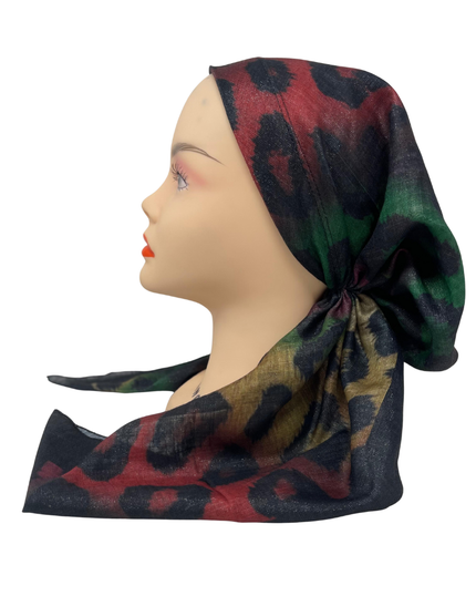 It's Younique PP-SHIM-LEO Shimmer Leopard Pre-Tied Bandanna with Velvet Grip Myselflingerie.com