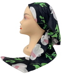 It's Younique PP-FL-GN Green Floral Art Pre-Tied Bandanna with Velvet Grip Myselflingerie.com