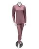 Oh! Zuza 4533 Antique Rose Shawl Neck Ribbed Modal Pajamas Set Myselflingerie.com