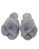 Drifwoo Grey Crossover Fluffy Slides