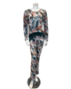 Oh! Zuza 4526 Floral Print Ribbed Modal Pajamas Set Myselflingerie.com