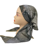 PP-WA-GRYE Green Watercolor Yellow Trim Pre-Tied Bandanna with Velvet Grip