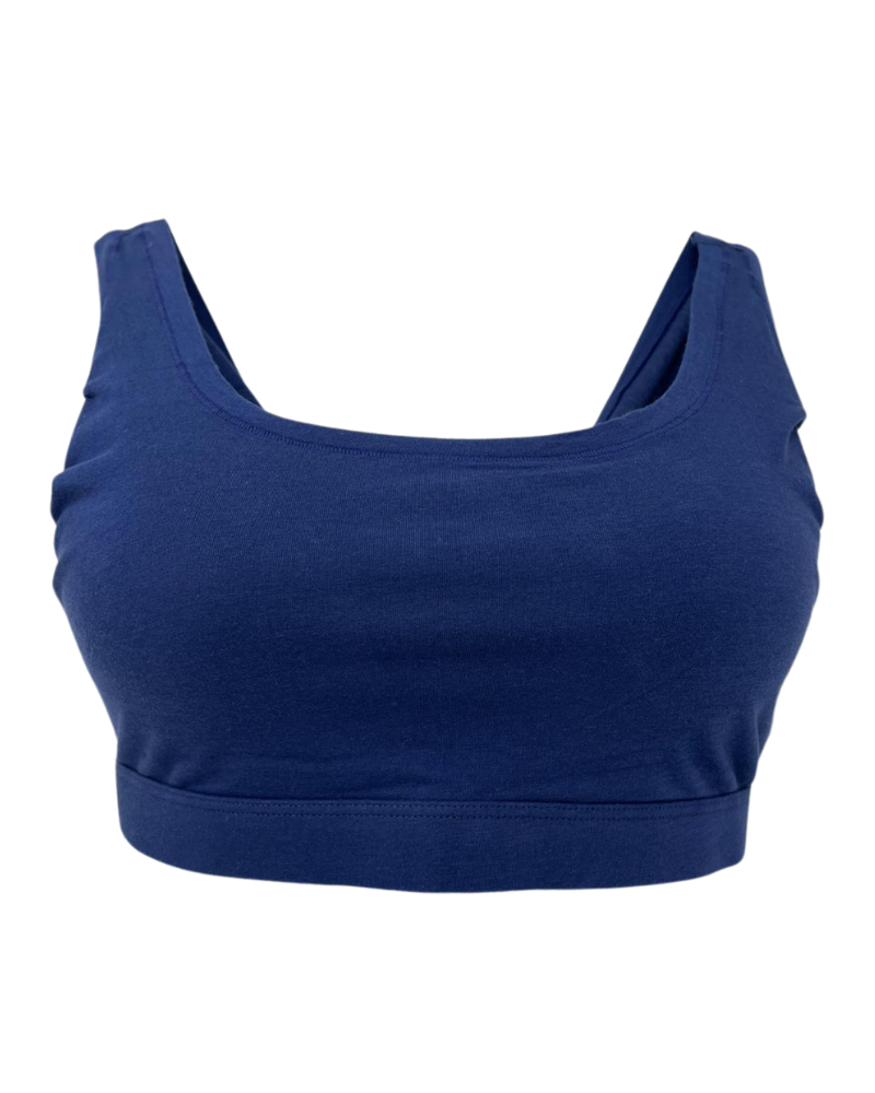 Polo by Ralph Lauren 4P0498-R3815 Navy Cotton Blend Bralette Myselflingerie.com