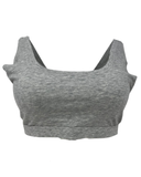 4P0499-R3202 Heather Grey Cotton Blend Bralette