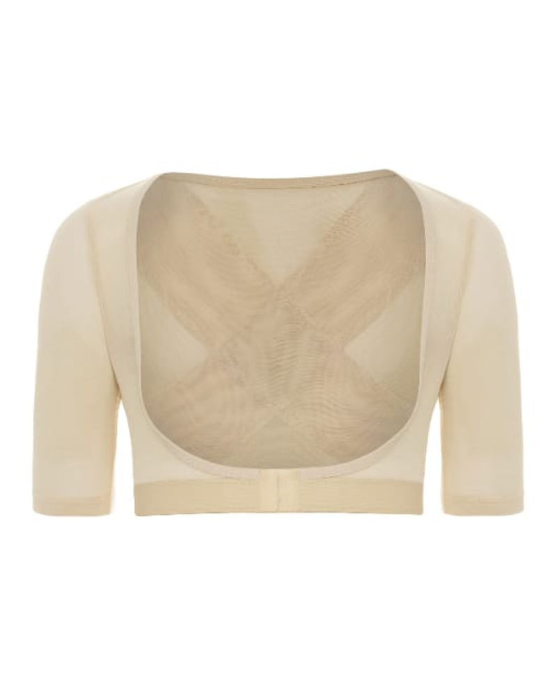Gemsli SW112 Beige Firm Posture Support Open Bust Arm Shaper Myselflingerie.com