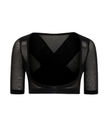 Gemsli SW112 Black Firm Posture Support Open Bust Arm Shaper Myselflingerie.com