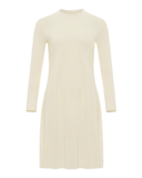 Gemsli FK341 57" Ivory Luxe Long Sleeve Seamless Shell Dress Myselflingerie.com