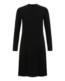 Gemsli FK341 57" Black Luxe Long Sleeve Seamless Shell Dress Myselflingerie.com