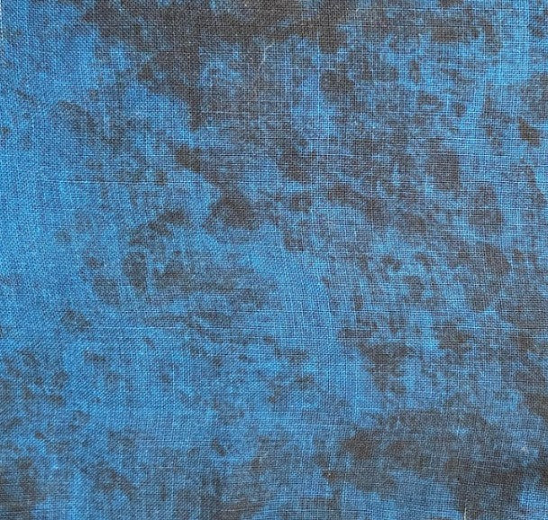 Ahead P2721 Cobalt Blue Solid Texture Print Classic Fit Pre-Tied Bandanna Myselflingerie.com