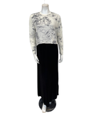 PNO26W7003 Toile Pattern Modal Nursing Nightgown