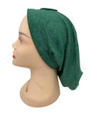 C. Bird Green Terry Beanie Snood