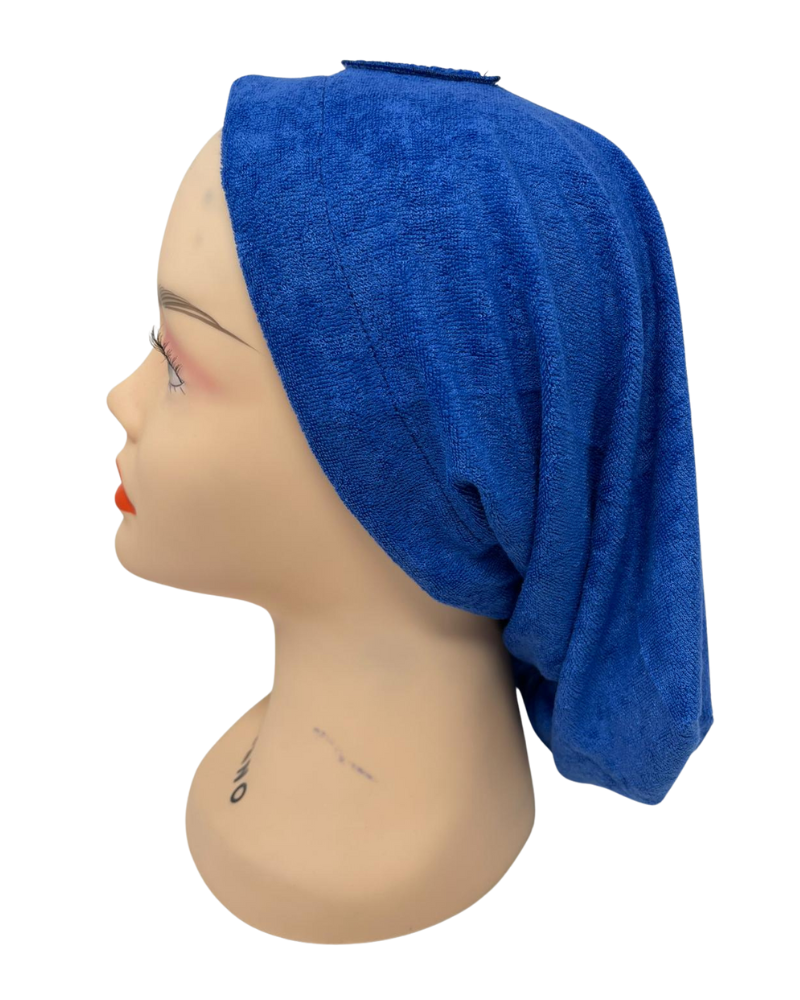 C. Bird CB101 Blue Terry Beanie Snood Myselflingerie.com