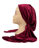 HA-DESVLVT-BGY Burgundy Designed Adjustable Pre-Tied Bandanna