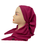SP309A-BRY Berry Adjustable Pre-Tied Open Back Bandanna