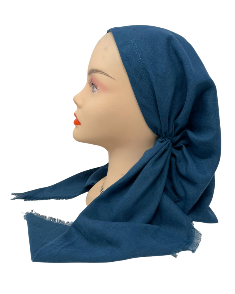 Cherie SP309A-TL Teal Adjustable Pre-Tied Open Back Bandanna Myselflingerie.com