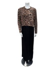 ORD PNO26W7001 Black Spotted Print Modal Nursing Nightgown Myselflingerie.com