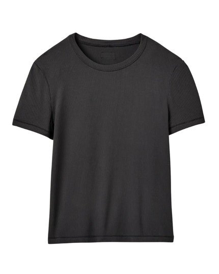 UGG 1167362 Ink Miriam Short Sleeve Rib Lounge Top Myselflingerie.com