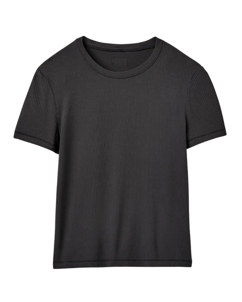 UGG 1167362 Ink Miriam Short Sleeve Rib Lounge Top Myselflingerie.com