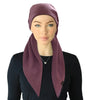 Cherie SPC309A-LP Light Plum Solid Fringe Design Adjustable Closed Back Pre-Tied Bandanna Myselflingerie.com