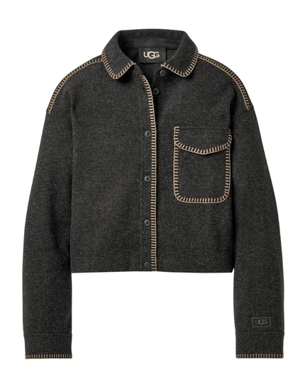 UGG 1172213 Black Heather Toria Jacket Myselflingerie.com