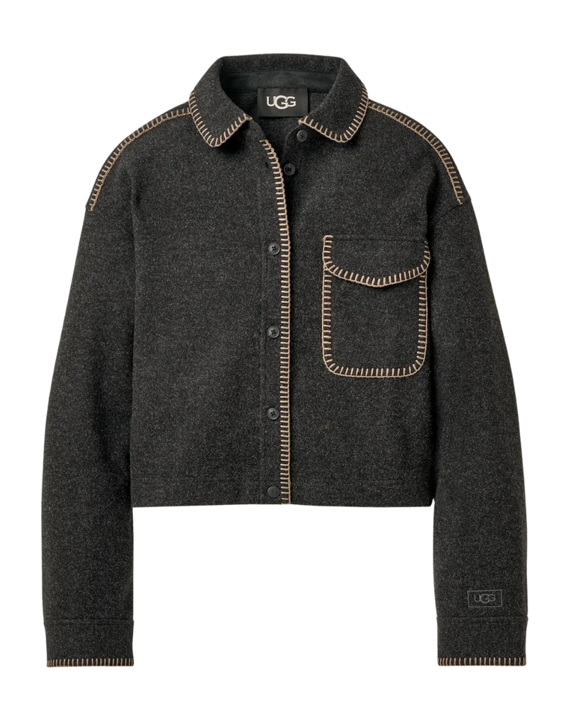 UGG 1172213 Black Heather Toria Jacket Myselflingerie.com