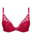 Chantelle 12M2 Candy Apple Shades Fleurs Push Up Molded Underwire Bra Myselflingerie.com