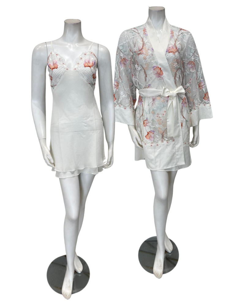 Rya Collection 999 + 998 Watercolor Dearest Chemise & Wrap Set Myselflingerie.com